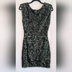 Alice + Olivia Gree Sequin Mini Dress